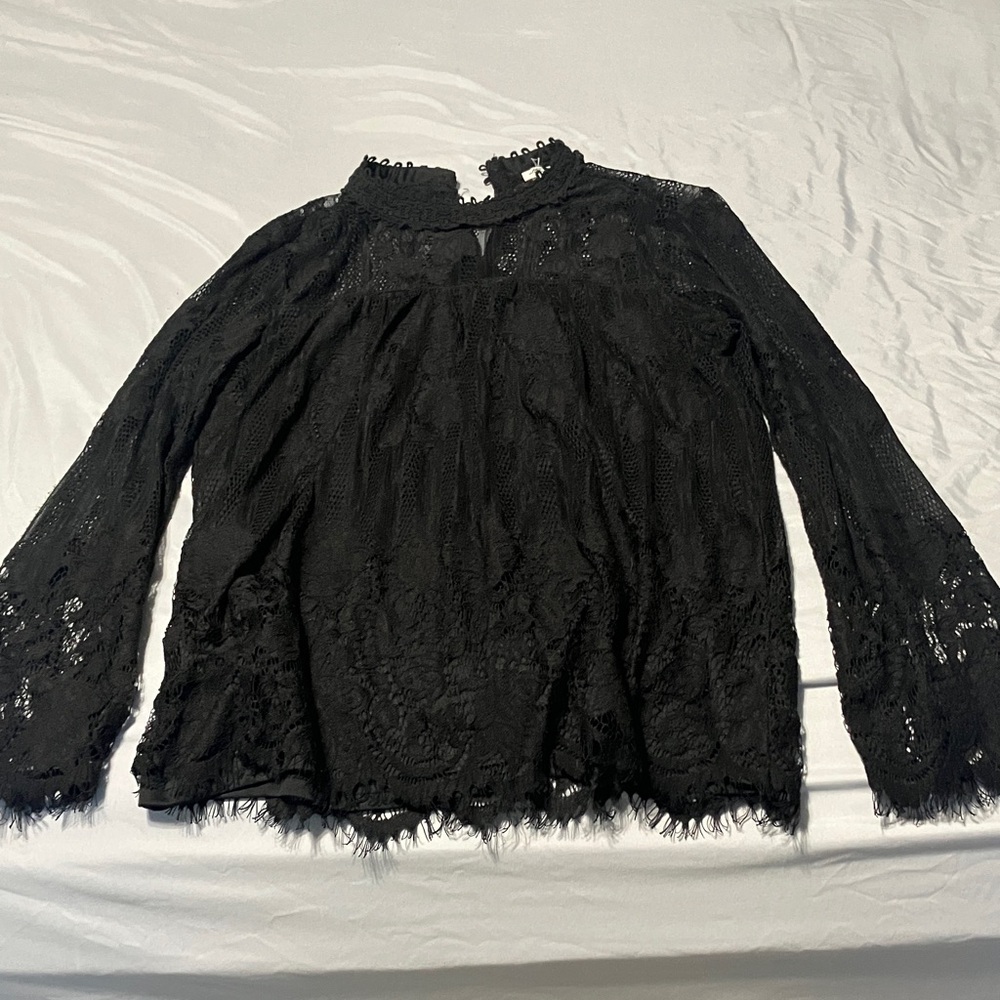 Elegant Black Lace Top